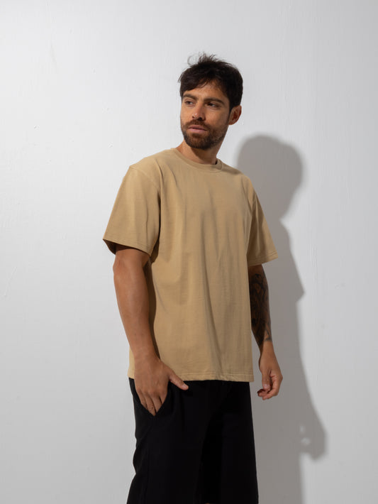 Beige Comfort Fit T-Shirt