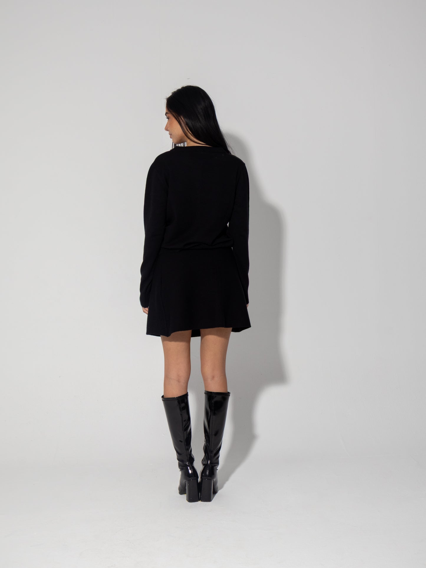 Cardi Knit Skirt Set