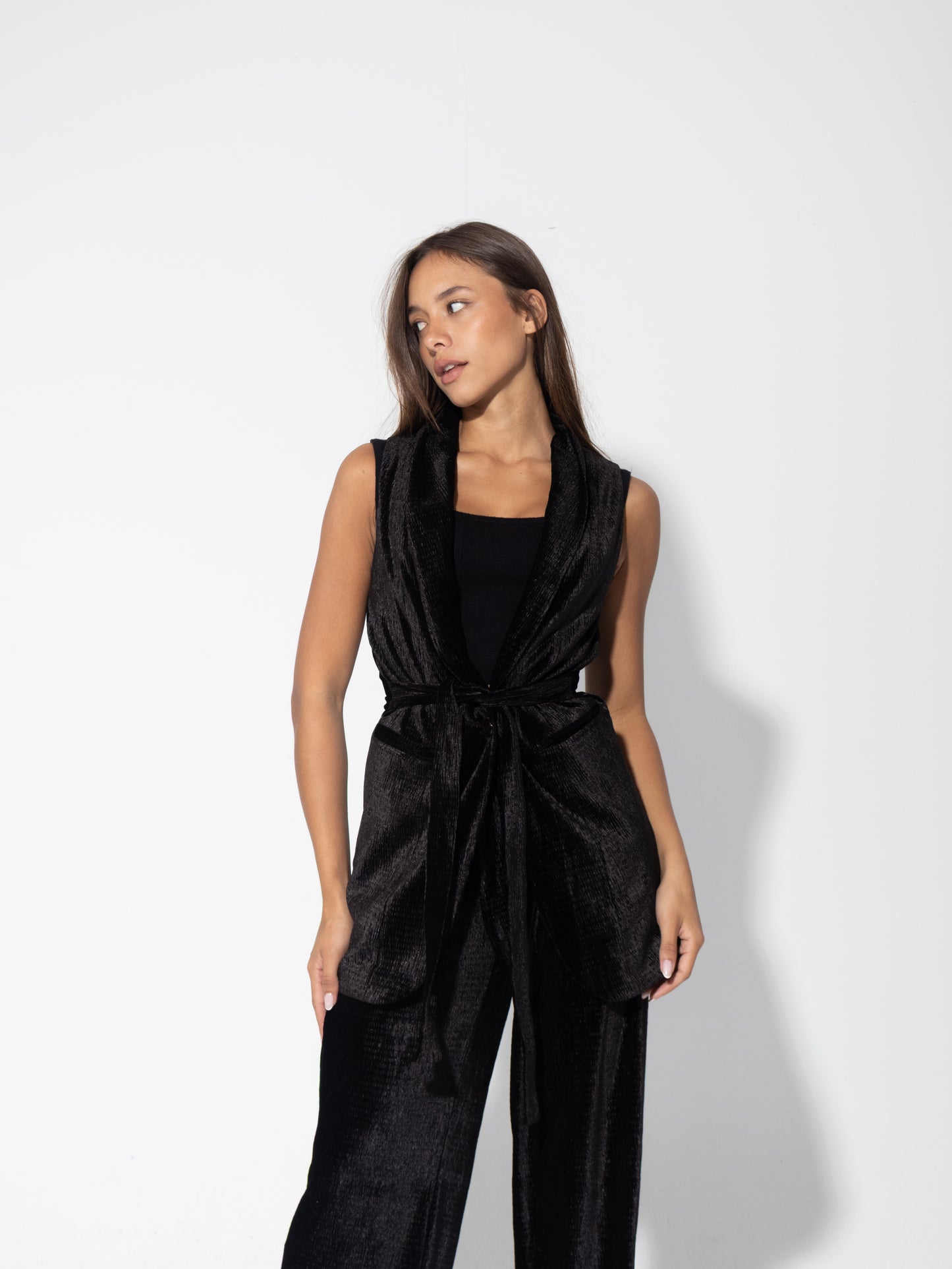 Velvet Vest Set