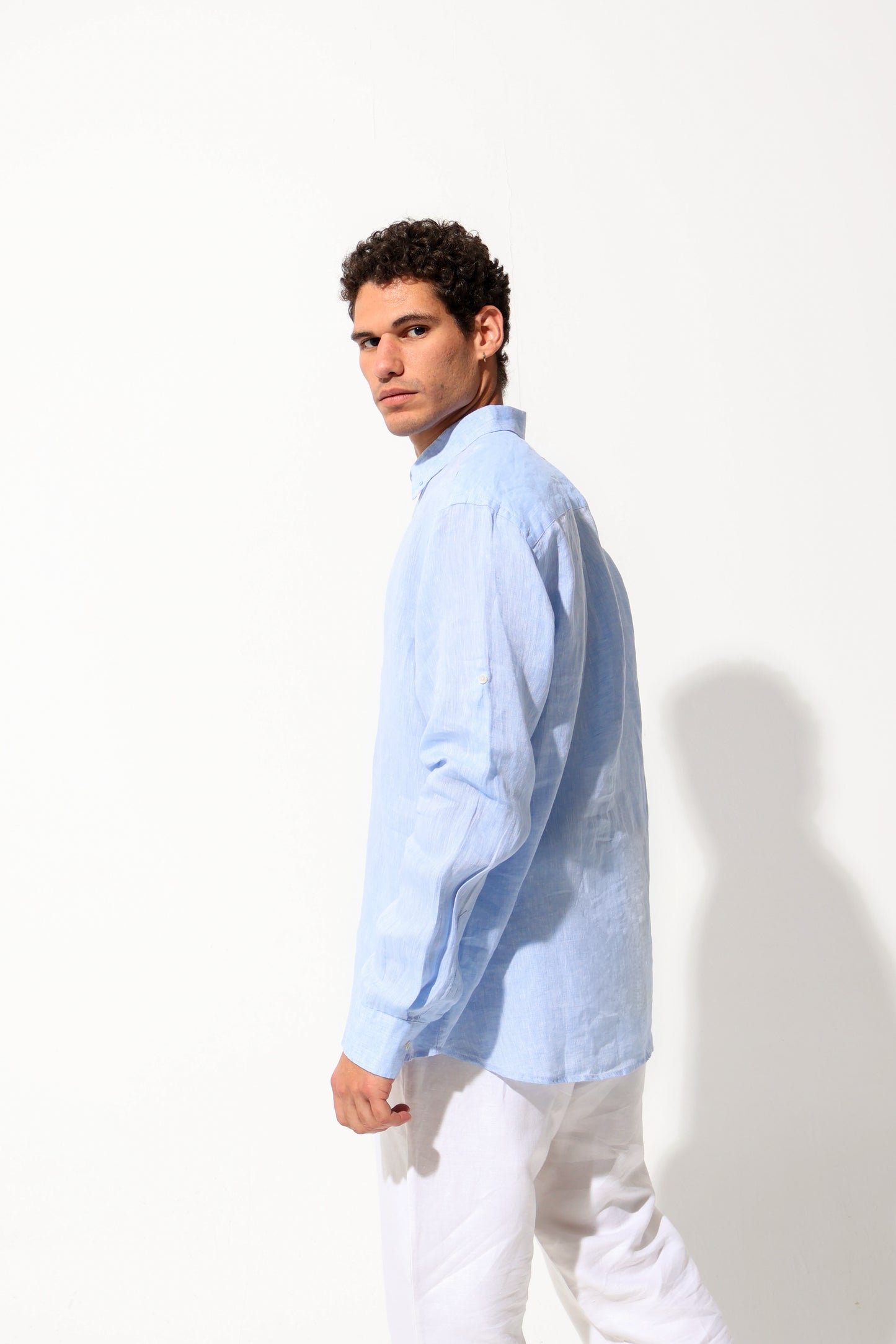 Blue Premium Linen Shirt