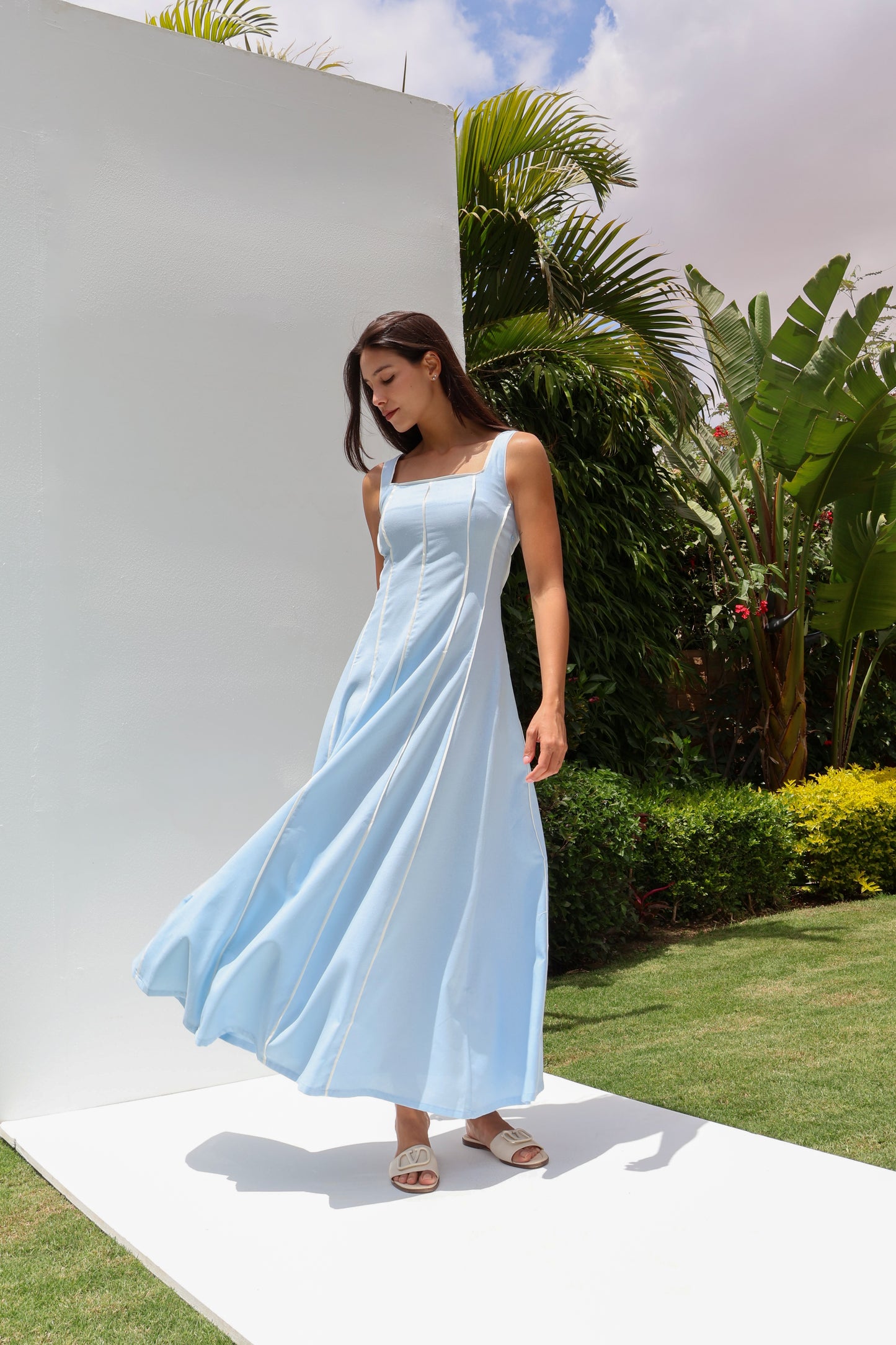 Stripe Linen Dress
