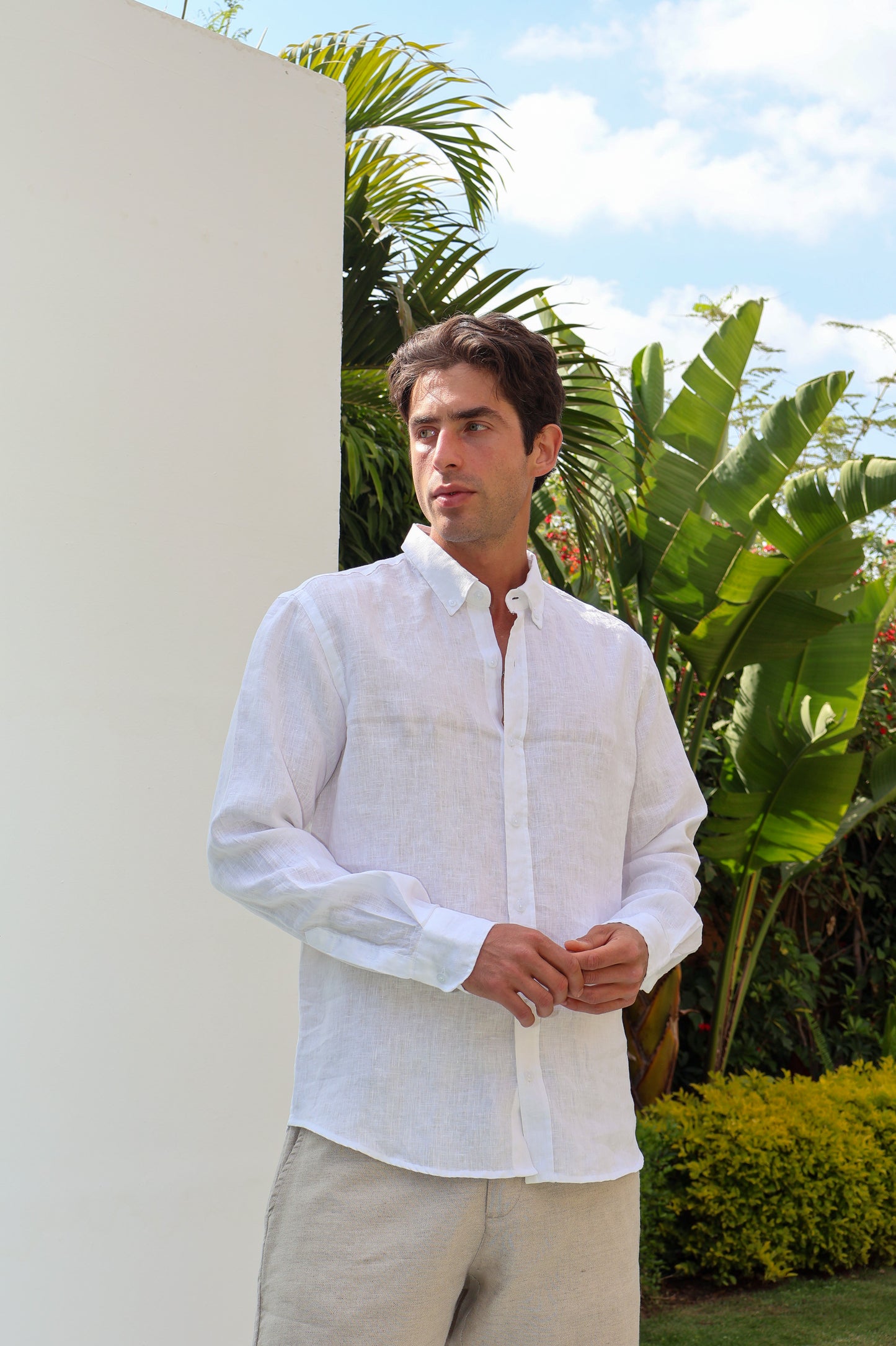 White Premium Linen Shirt