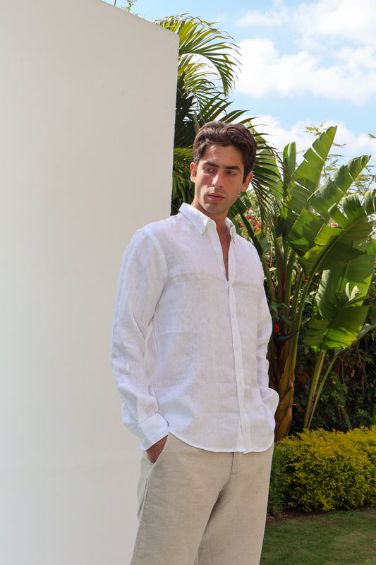 White Premium Linen Shirt