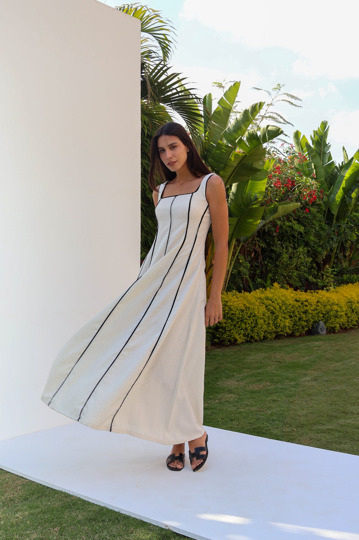 Stripe Linen Dress