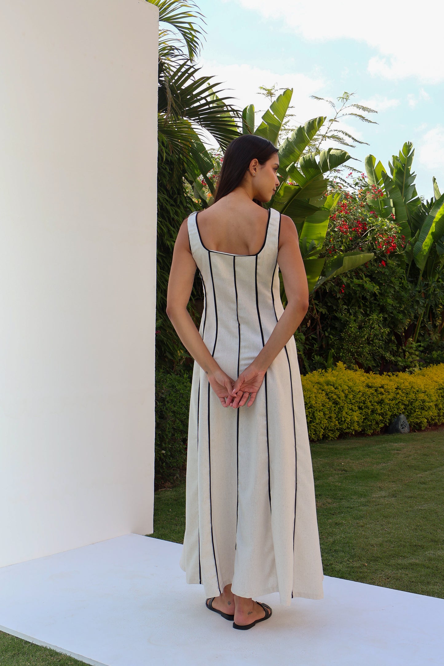 Stripe Linen Dress