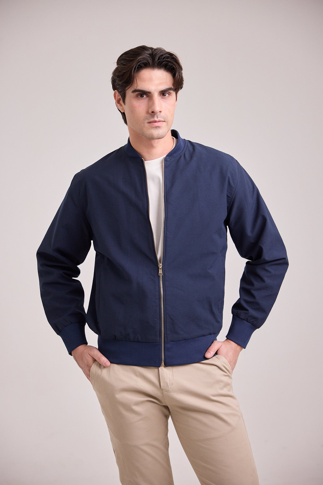 Men's Microfiber Bomber Jacket