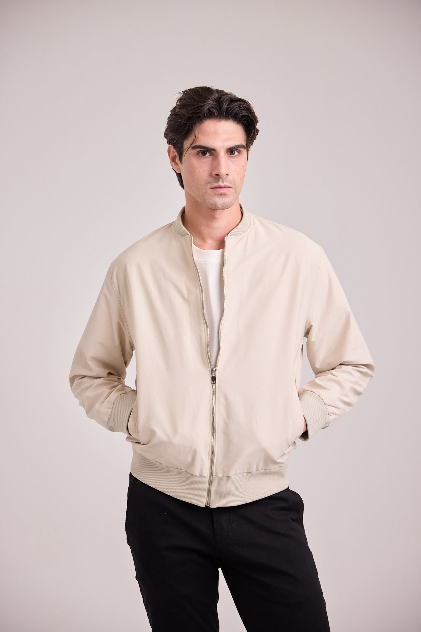 Men's Microfiber Bomber Jacket