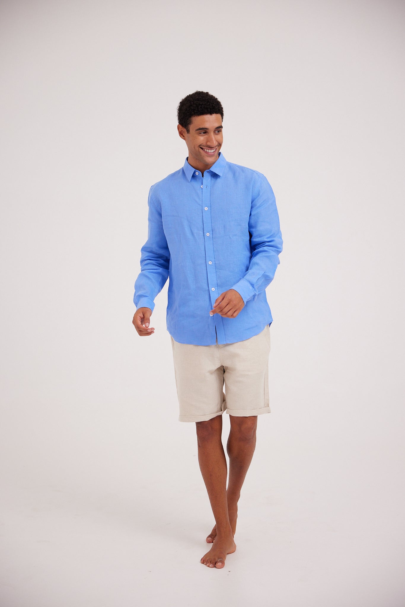 Blue Linen Shirt