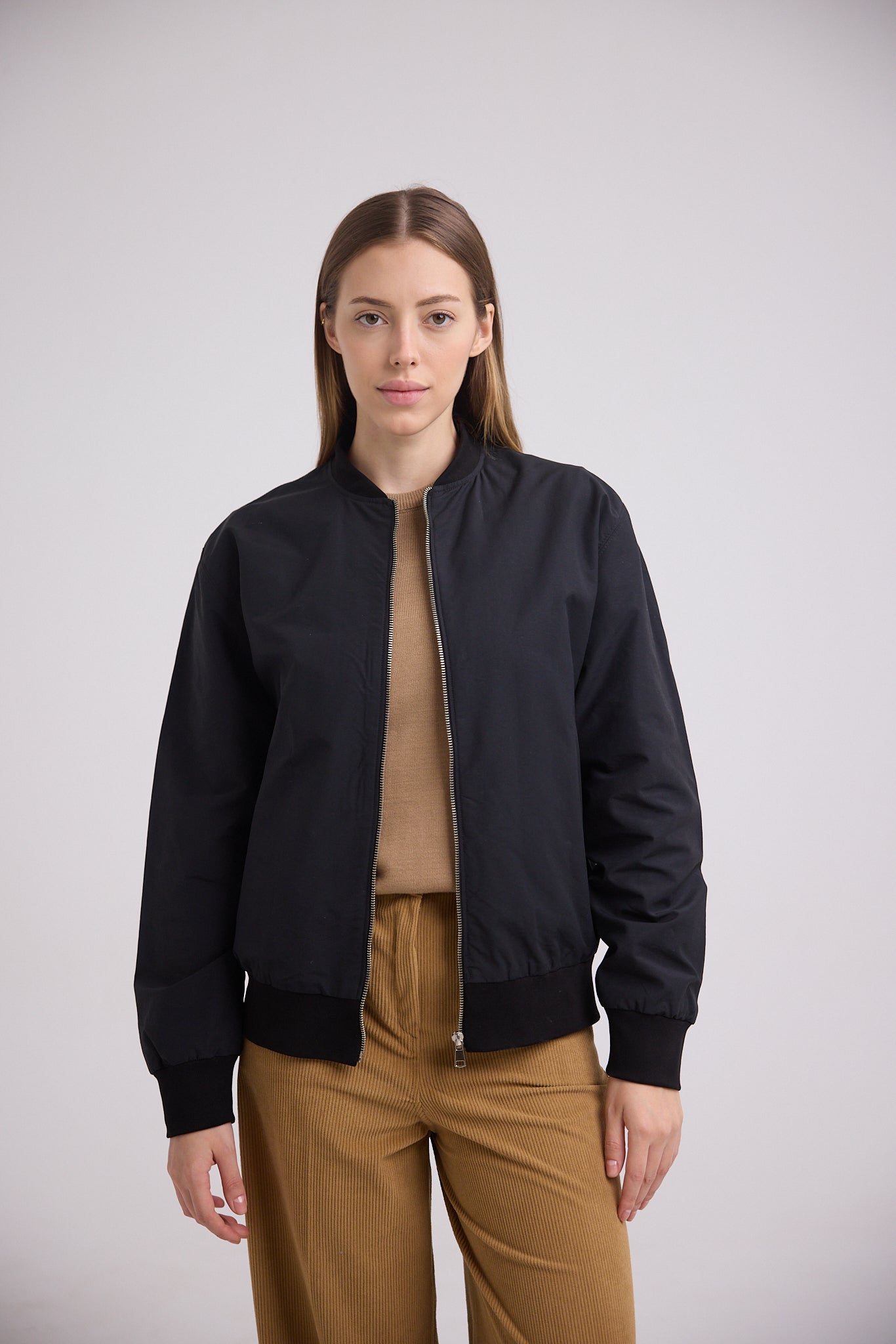 Women's Microfiber Bomber Jacket