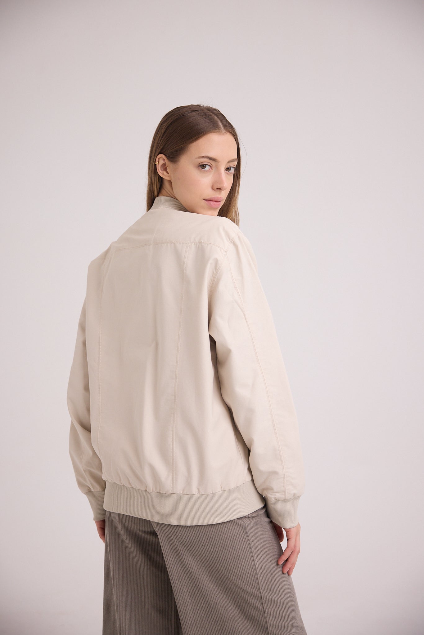 Women's Microfiber Bomber Jacket