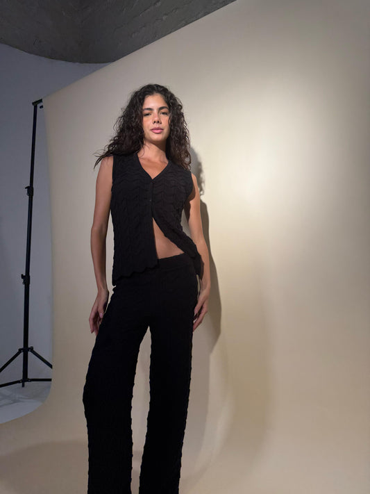 Knit Vest Set